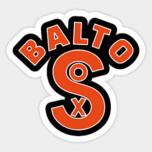 The Baltimore Black Sox Negro League Baseball Logo Sticker